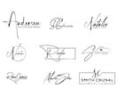 あなたのサイン、ロゴを手書き風にデザインします 名刺やロゴに入れる文字などを手書き風で作成いたします。 イメージ1