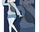 キャラクター立ち絵を制作いたします シンプルな塗りの全身立ち絵です。 イメージ3