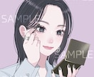 メイクにこだわった人物アイコン制作します あなたのSNSアイコンをメイクアップ♡ イメージ2