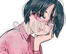 上半身のアニメ・漫画タッチのアイコンを作成します デジタルイラストにてカラフルに描きます。 イメージ5