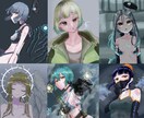 可愛いアイコン描きます 少し独特なタッチで女の子描かせていただきます！ イメージ1
