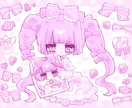 アイコンや1枚絵、夢絵など描きます 細かい背景と女の子が得意♡ゆめかわ〜病み系やゴシックまで◎ イメージ5
