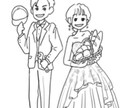 お二人の大切な日を、1枚の絵に詰め込みます 結婚式・記念日【ウェルカムボード作成】 イメージ3