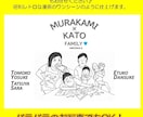 世界に１つ。オリジナルファミリーポスター作ります 【ギフトにも◎】家族の思い出を昭和レトロ漫画のワンシーンに♩ イメージ5