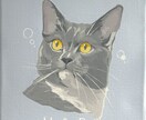 大切な愛猫を、アクリル絵の具で丁寧に描きます インテリアやプレゼントにぴったりです♡【送料無料】 イメージ3