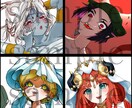 SNSアイコン描きます 完成度の高い女性キャライラストを求めている方へ！ イメージ1