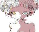 退廃的ポップな世界観のニ色塗り。一枚絵を制作します 唯一無二のパンクな世界観！あなたに届けます。 イメージ3