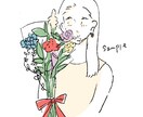 シンプルで雰囲気のあるイラスト描きます SNSアイコン、プロフィール画像等に！ イメージ2
