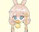 様々なSNSアイコンに使えます デフォ可愛いイラストをアイコンにしませんか！ イメージ1