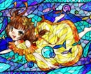 背景ありステンドグラス風イラストを描きます 貴方のイメージを幻想的なステンドグラス風に イメージ5