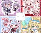 可愛いSDイラスト描きます 配信・SNS活動にぴったりな、選べる等身のSDイラスト イメージ3