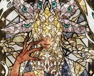 美しい✨ステンドグラスのような絵を描きます あなたの世界観をギュッと1枚のステンドグラスにします✨ イメージ7