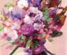 美大卒が印象的な花束のイラスト・絵画を描きます /心に色彩を/ヘッダー/アイコン/サムネ/花の絵の贈り物 イメージ4