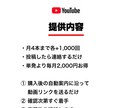 YouTube再生回数を月額で自動拡散します 投稿するだけ⭐️毎回の連絡不要・月4本まで各+1,000回 イメージ2