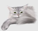 厚塗りで可愛い猫ちゃんイラスト描きます リアルなタッチに寄せたふんわり柔らかな雰囲気のイラスト イメージ3