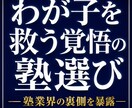 20年以上のプロが本物の塾の選び方を教えます 【劇薬】塾業界の裏側を暴露！わが子の時間を奪う塾の正体 イメージ2