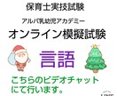 1対1の実技試験対策、言語の模擬試験行います プロ講師が1対1で試験の入室~退室までオンライン添削します イメージ1