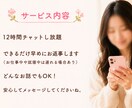 12時間チャットし放題♪愚痴恋愛悩み寄り添います あなたのペースを大切にしながら否定せず最後までお聞きします イメージ2