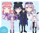 TRPG・Vtuber等◆胸上〜全身立ち絵描きます キャッチーで生き生きとしたキャラクターデザインが得意です！ イメージ4