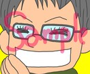 SNS用の似顔絵アイコン描きます ポップでカラフルなバストアップのイラストです♪ イメージ4
