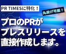 PRTIMES特化！プロがプレスリリース作成します PRのプロがメディアに刺さるプレスリリースを作成代行します。 イメージ1