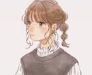 SNS用アイコンイラスト作成致します 柔らかい雰囲気の可愛い女の子や男の子のイラスト イメージ1