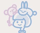 シンプルで柔らかい似顔絵アイコンをお描きします 商用利用可！2〜3色でおしゃれ！お気に入りのモチーフ追加可能 イメージ1