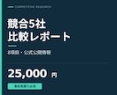 公式公開情報で競合５社の比較表を作ります 合意した８項目を出典付き比較表と要約に整理 イメージ1