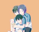 オリジナルイラスト描けます 人間の幼児〜大人、また半獣も描けます。BLNLGL描けます。 イメージ1