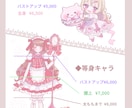 ふんわり可愛いイラスト描きます 無料であなただけのカワイイ衣装デザインします（ご希望者のみ) イメージ2