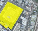 不動産営業マン向け　航空写真付き地番図を作成します 「航空写真で見える、正確な地番図」 イメージ2