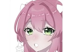 初出品✦SNSアイコン,1枚絵描きます 2枚目～は絵柄の見本のためラフ+直撮りの状態です イメージ2