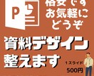 1枚500円〜資料デザインをスマートに整えます 現役IT企業社員がスマートな資料作りをお手伝いします! ! イメージ1