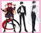 立ち絵イラスト承ります 20代の男女が得意です！創作活動のお手伝いに♪ イメージ7