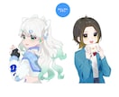 活動用のイラスト制作します 商用OK◎用途別プランあり！立ち絵・歌みた・グッズなど イメージ9