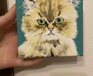 インテリアにもなる！ペットの似顔絵を描きます 10cm×10cmのキャンバスに描きます！ イメージ2