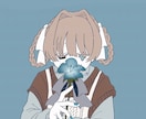 可愛い病み系の絵を描きます オリキャラさんお描きします！男性キャラや動物も可能です！ イメージ1