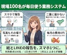 スタッフの報告をスマホ入力にしExcelへ集めます 紙やLINEの報告が、手元のExcelに自動で入ります イメージ2
