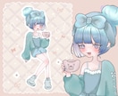 修正無制限！ご希望のイラストお届けします SNSアイコン、歌ってみた、配信など幅広く対応いたします！ イメージ4