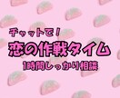 60分 | チャットで恋愛相談❤️お悩み整理します 婚活パーティーMCが、解決のお手伝いをします❤️ イメージ1