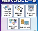 AI活用相談｜ChatGPT等で効率化支援します 仕事も生活もAIで時短＆効率UP！ イメージ4