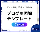 ブログ図解！CANVAテンプレート120種あります 本当に必要な図解だけ！ブログ・SEO歴14年のプロが制作！ イメージ1