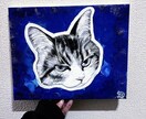 あなたのペットキャンバスに描きます キャンバスにアクリル絵の具でペットを可愛く描きます。 イメージ5