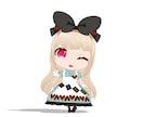 VTuberさん向けデフォルメ3Dモデル作成します ちまっとかわいいデフォルメ3Dモデルを作ります！ イメージ3