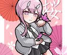 SNSのアイコン用のミニキャライラストを制作します オリジナルな可愛らしい絵柄のSNS用のアイコンを制作します。 イメージ1