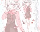 ポップでキュートな女の子のイラスト描きます ポップでキュートな女の子イラスト作成します！ イメージ5