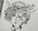 細かい絵の好きな方に独特な世界観の絵を描きます アンティークやファンタジーなどの独特な世界観の絵を描きます！ イメージ1