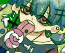 インパクトのあるデフォルメキャラ描きます アイコン、サムネイル使い方色々！ イメージ8