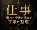 タロットで仕事の悩みと流れを丁寧に読み解きます 職場の人間関係・転職に関してを3000字～でお伝えします イメージ1