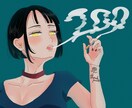 SNSにも！動画のサムネにも！1枚絵描きます SNSや動画でお使いいただきける1枚絵を描きます イメージ2